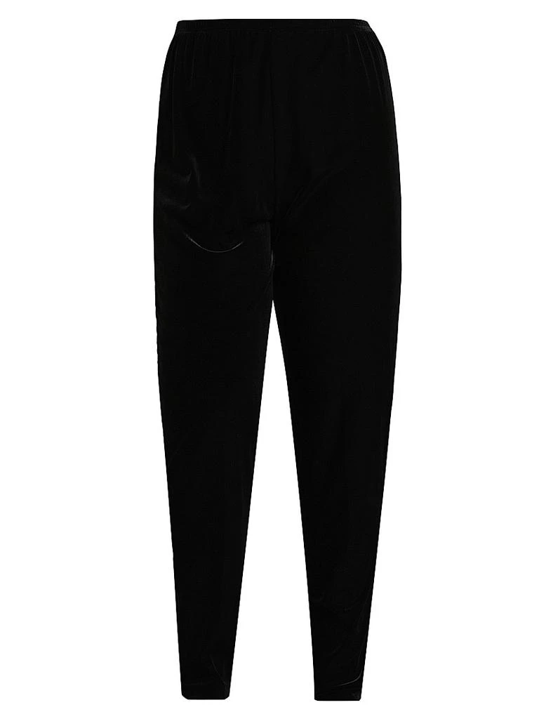 Caroline Rose Stretch Velvet Leggings 1
