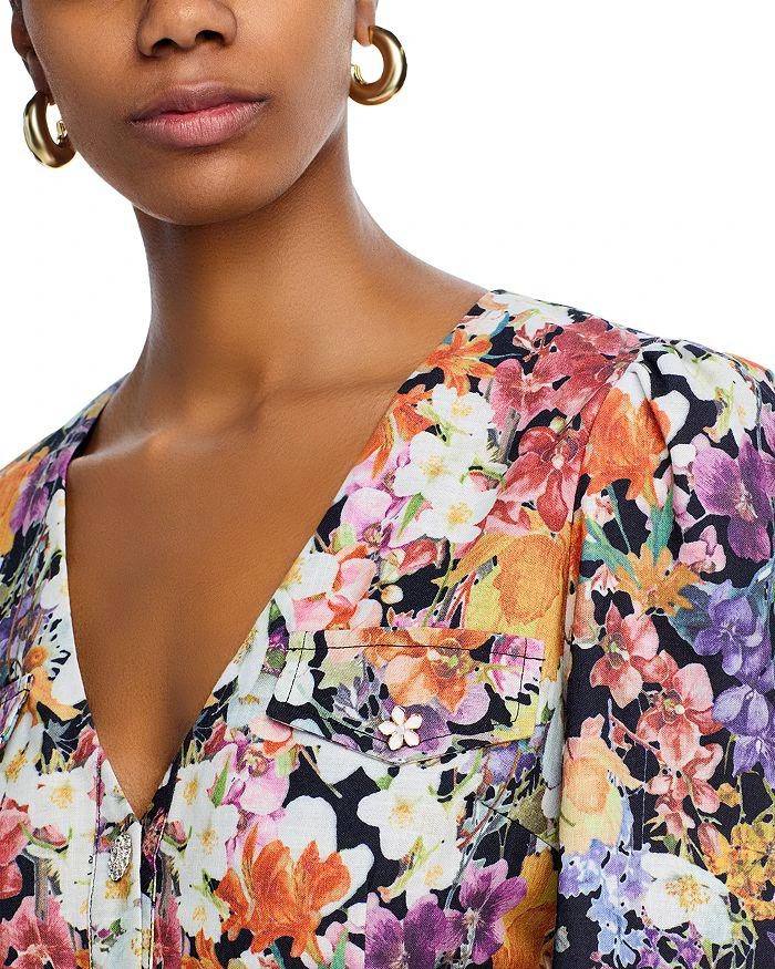 AQUA Floral Print Mini Dress - Exclusive 2