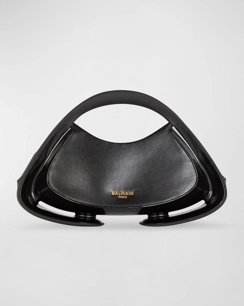 Balmain Jolie Madame Medium Top-Handle Bag in Smooth Polyurethane 1