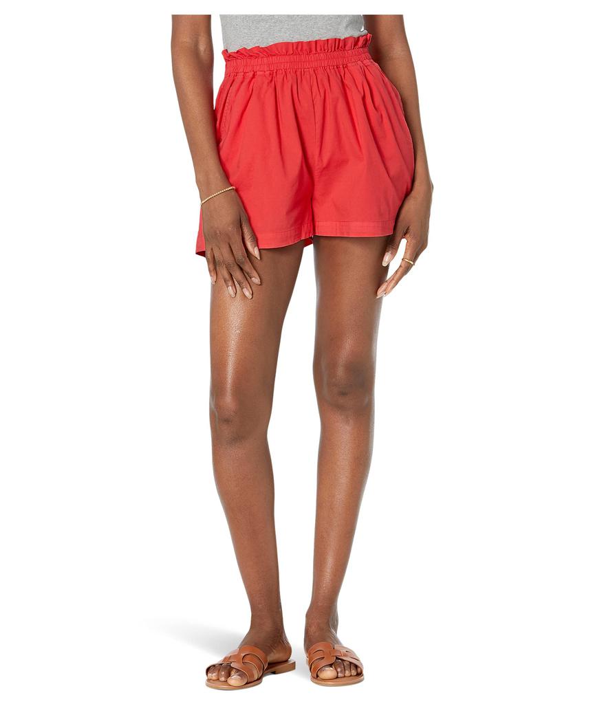 Monrow Poplin Paperbag Shorts