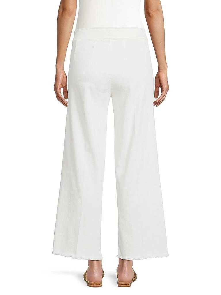 Avenue Montaigne Stretch-Denim Wide-Leg Jeans 5