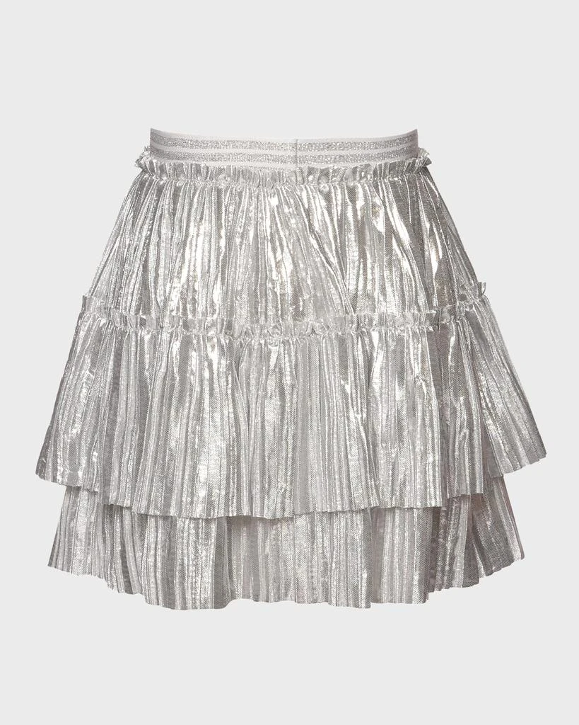 Hannah Banana Girl's Tiered Shiny Skirt, Size 4-14 4