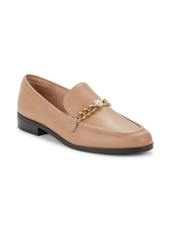 Stuart Weitzman Owen Chain Leather Loafers 2