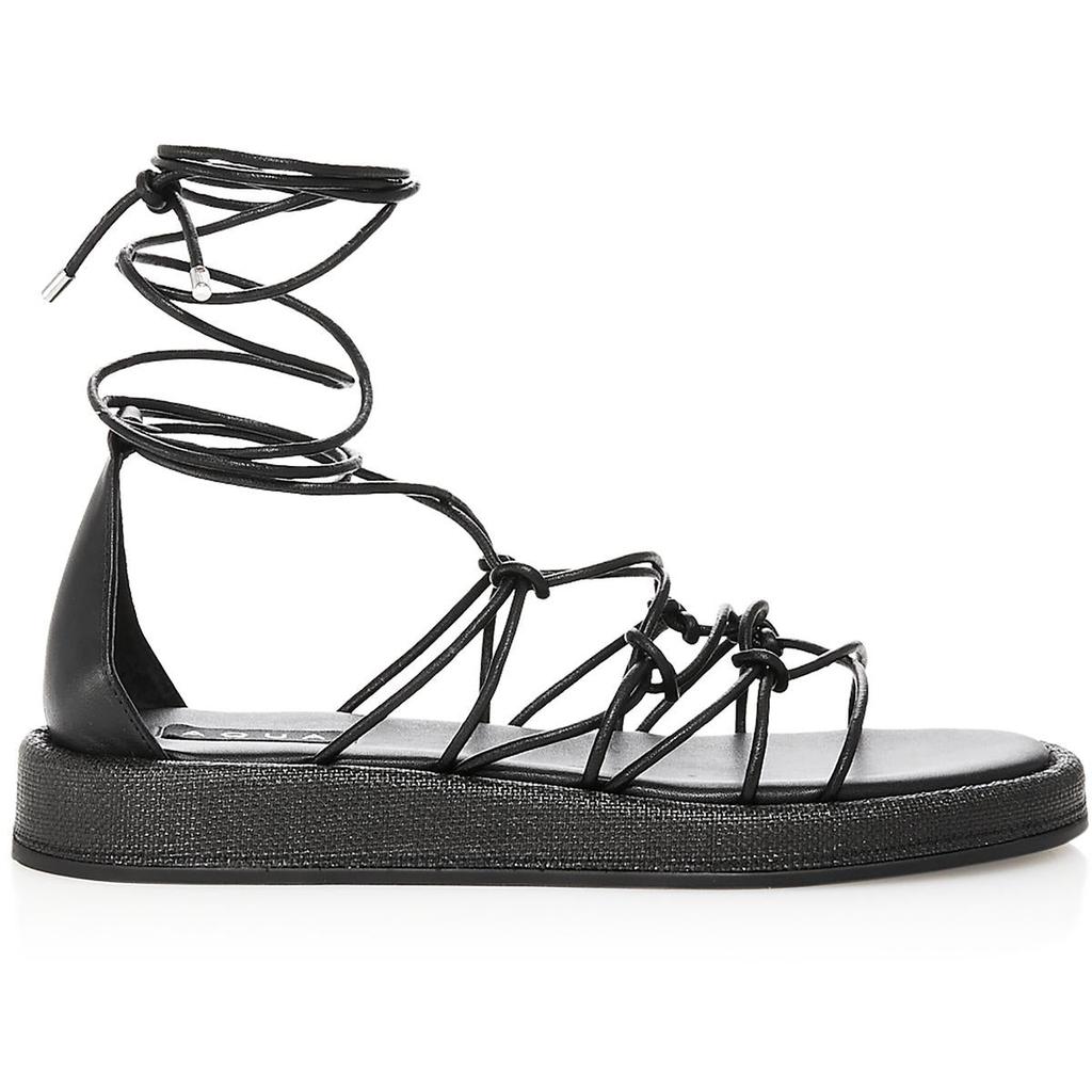 Aqua Star Womens Faux Leather Gladiator Strappy Sandals