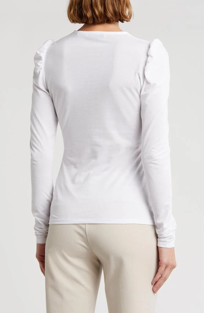 Rebecca Taylor Ruched Long Sleeve Top 2