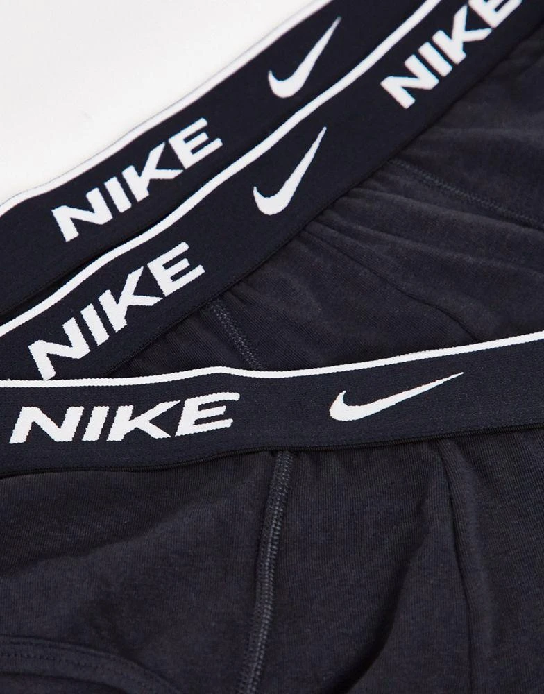 NIKE Nike 3 pack cotton stretch briefs in black 3
