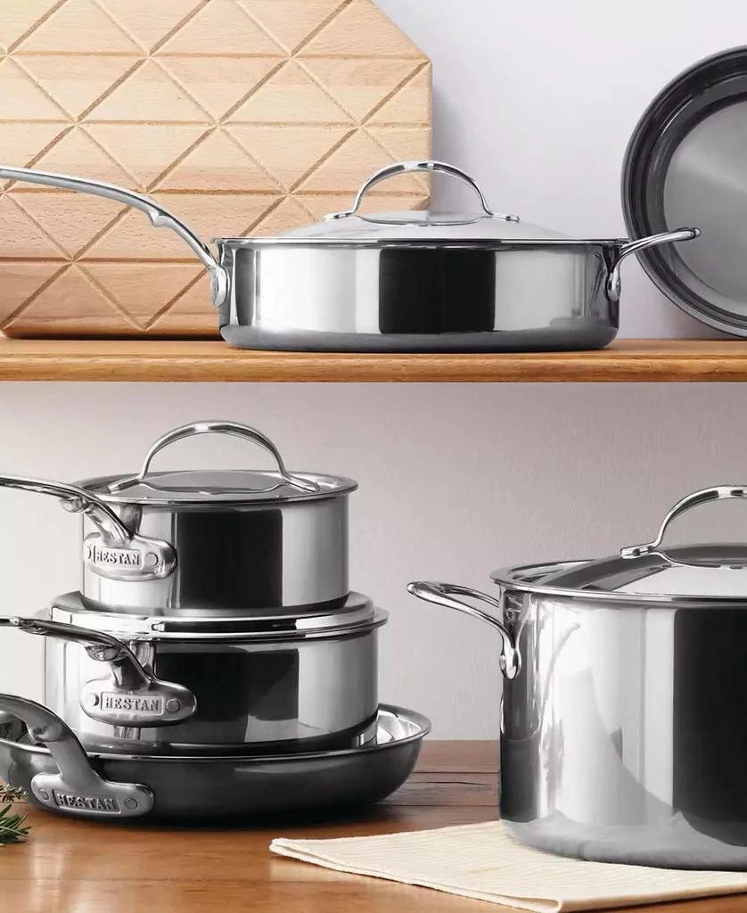 Hestan NanoBond Titanium Stainless Steel  10-Piece Cookware Set 4