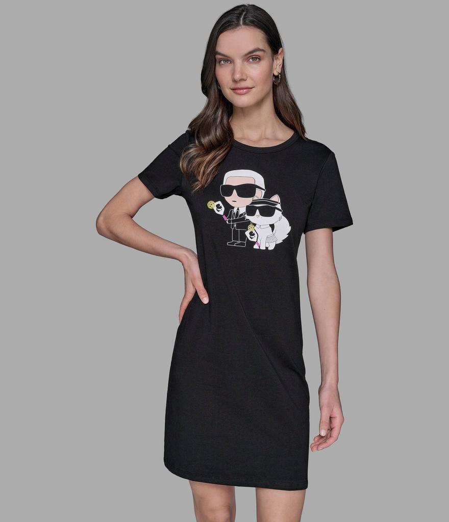 Karl Lagerfeld Paris SPORTY DUO T-SHIRT DRESS