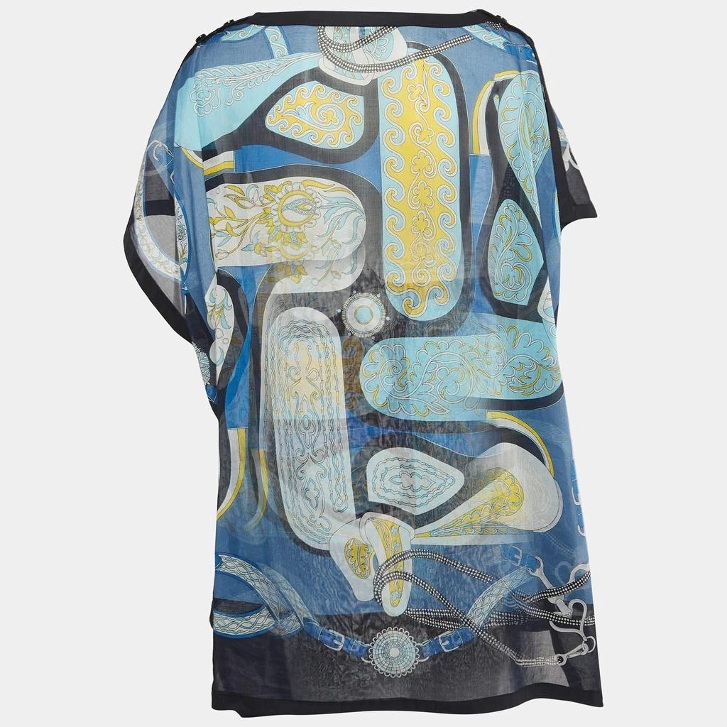 Shop Hermes Blue Printed Sheer Cotton Kaftan Mini Dress One Size on Sale at  BeyondStyle  Get 10% Off Hermes Blue Printed Sheer Cotton Kaftan Mini Dress  One Size with Limited-Time Flash