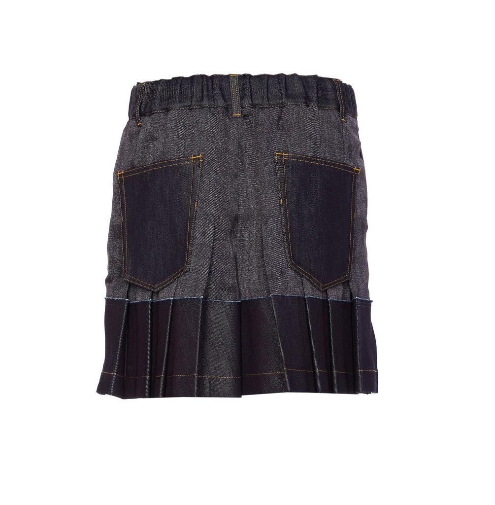 Sacai Sacai Wide Leg Flounced Shorts