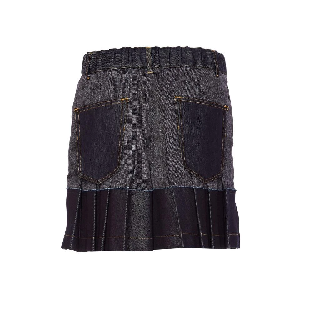 Sacai Sacai Wide Leg Flounced Shorts 2