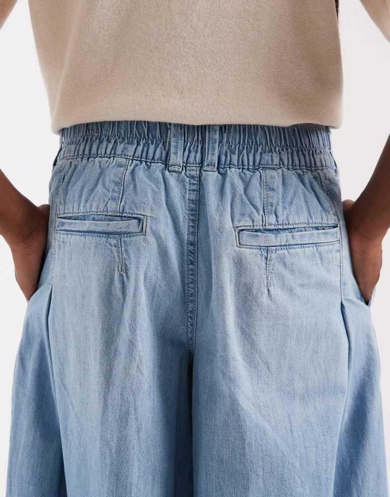 Free People Free People scout wide leg trousers in california blue 4