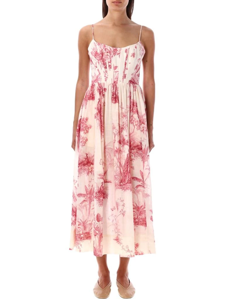Zimmermann Waverly Corset Midi Dress 1