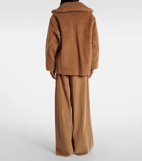 Max Mara Dramma wool and silk teddy jacket 3