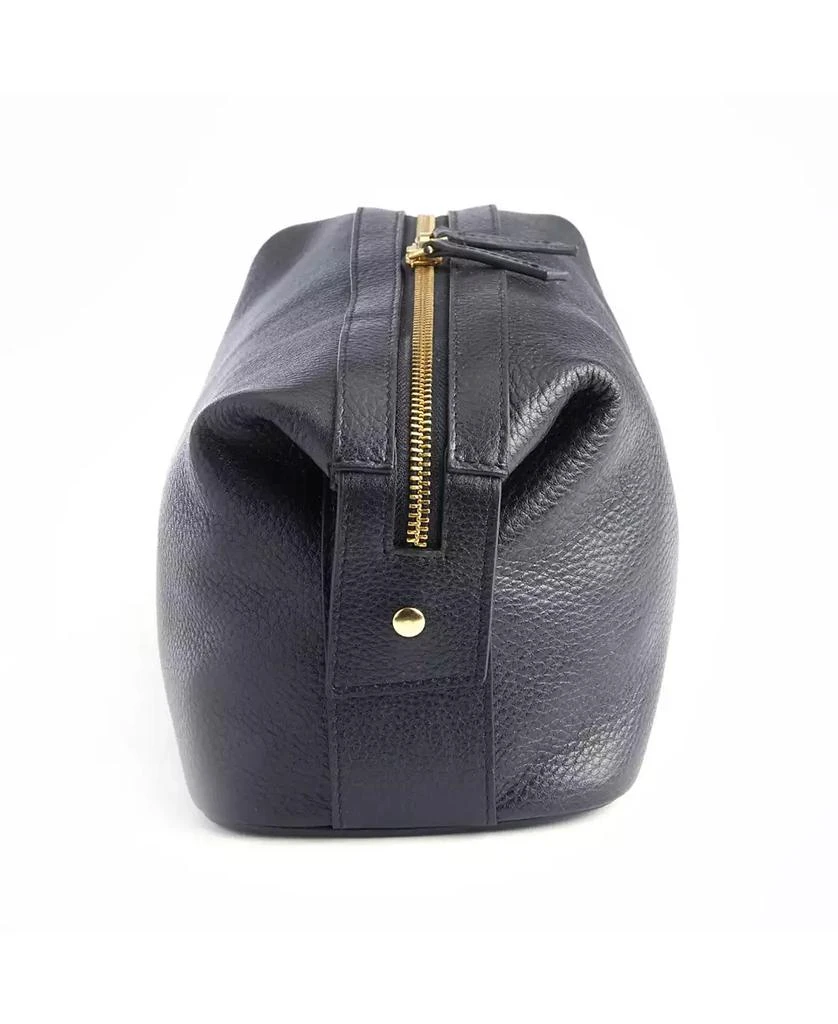 Royce Leather Pebbled Leather Toiletry Bag 5