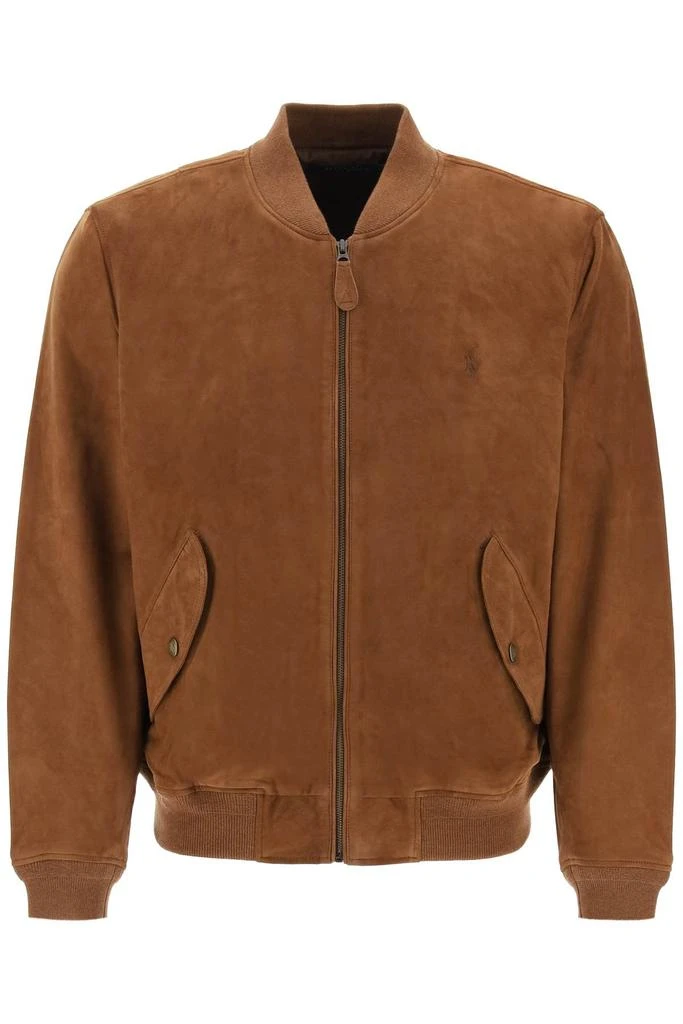 POLO RALPH LAUREN suede leather bomber jacket 1