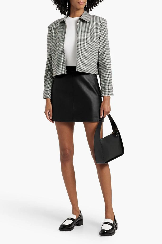 Theory Leather mini skirt 2