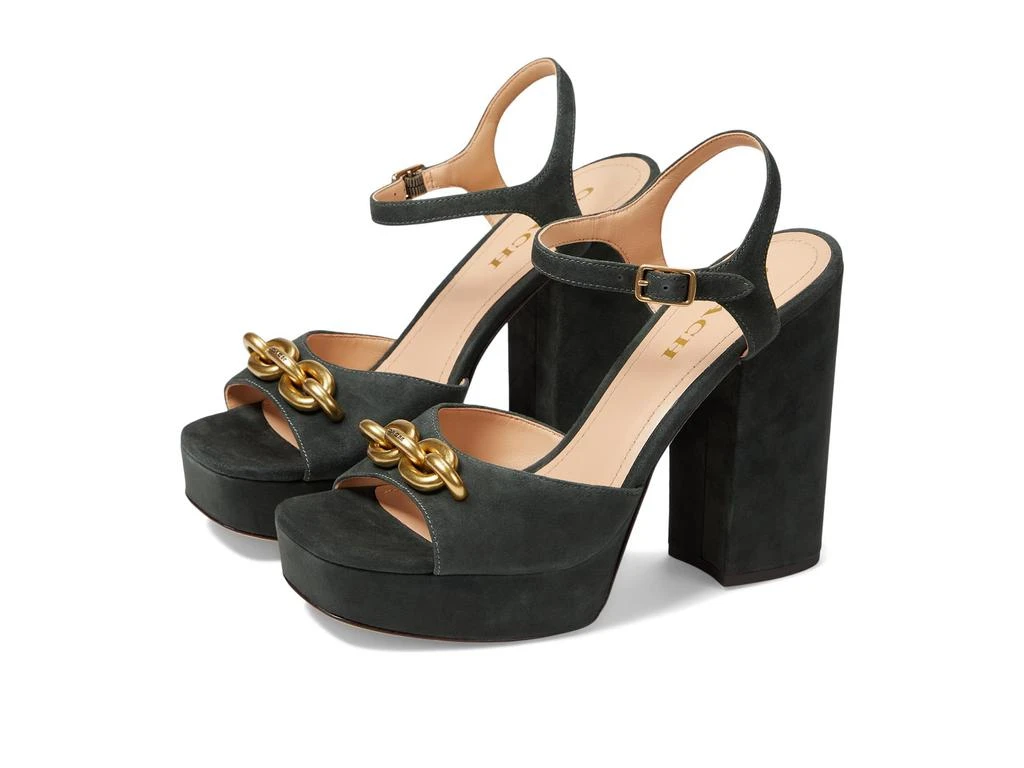 COACH Nicolette Suede Sandal 1