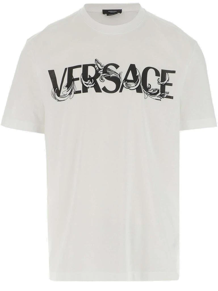 Versace Versace Logo Printed Crewneck T-Shirt 1