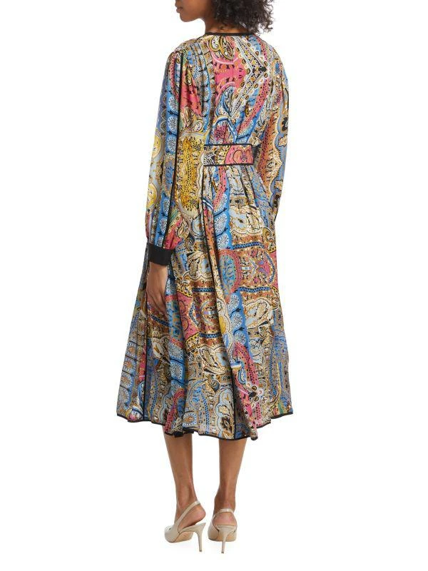 Tahari The Camren Paisley Silk Dress 2