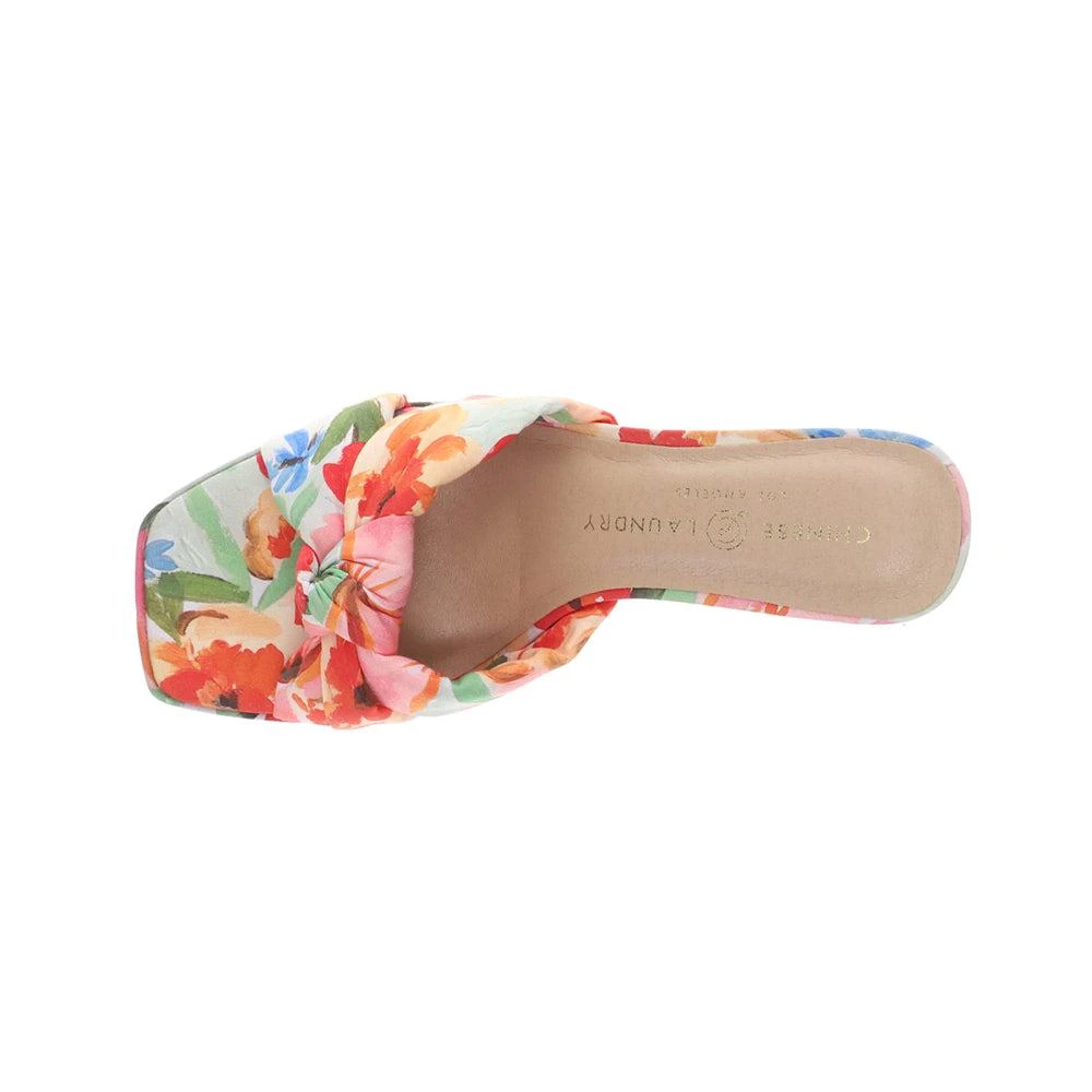 Chinese Laundry Gwinn Floral Block Heel Platform Sandals 4