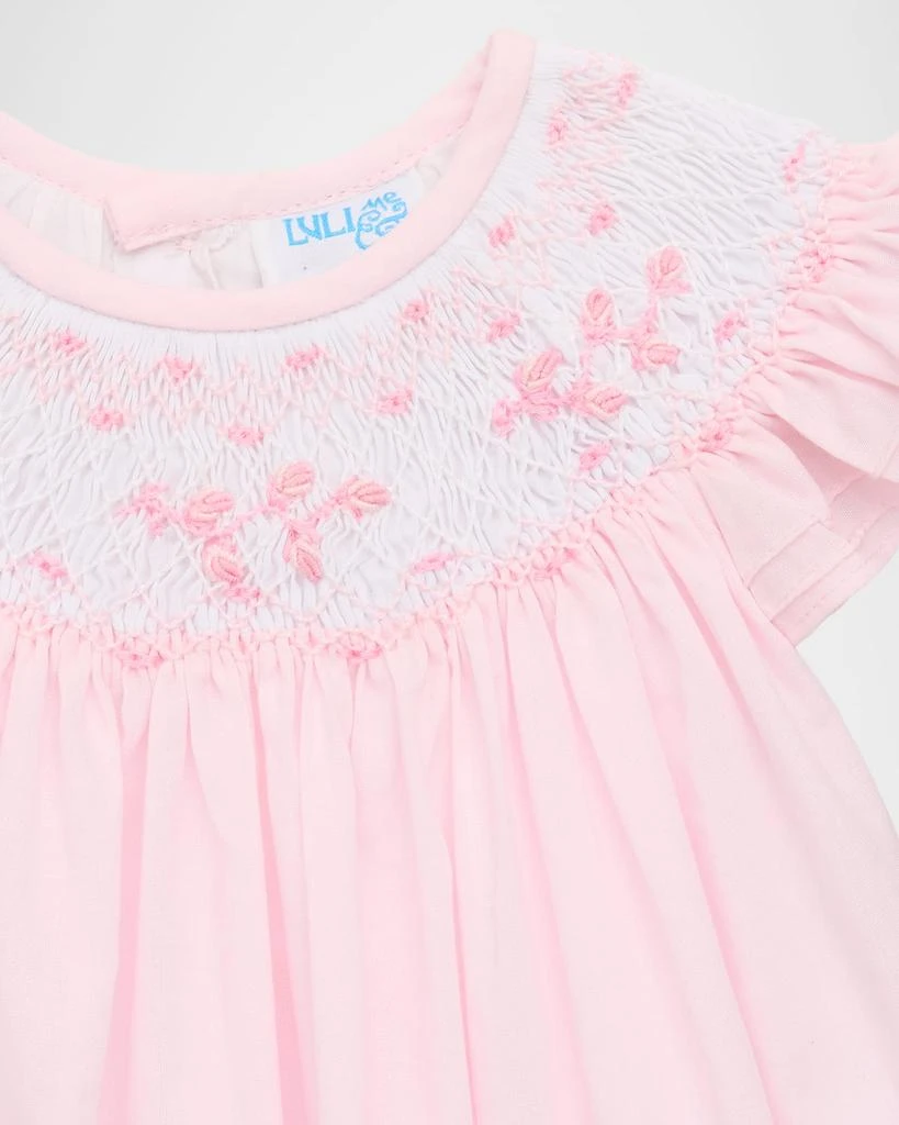 Luli 
Me Girl
s Smocked Bishop Dress, Bloomers 
Bonnet Set, Size NB-18M 3