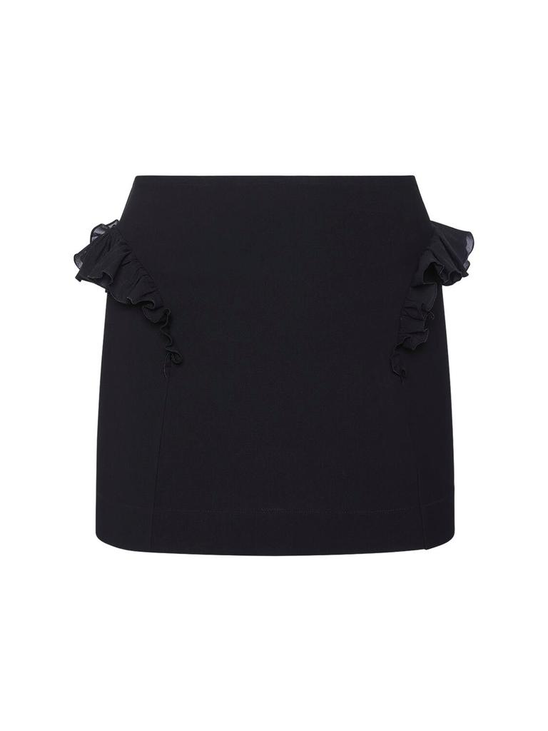 Nensi Dojaka Ruched Viscose Jersey Mini Skirt