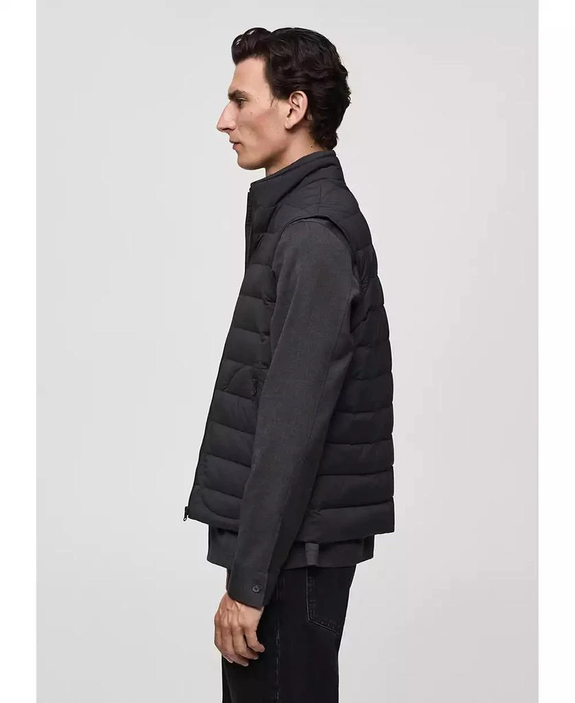Mango Men's Water-Repellent Quilted Vest 4