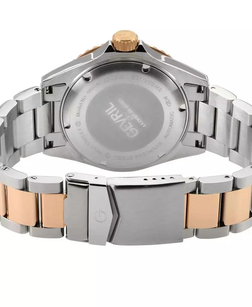Gevril Men's Wall Street Swiss Automatic Two-Tone Stainless Steel Watch 3