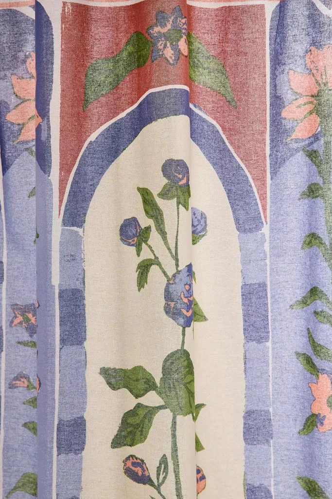 Urban Outfitters Aria Folk Floral Patterned Shower Curtain 2