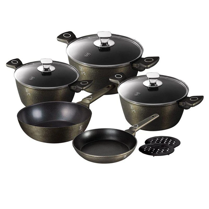 Berlinger Haus Berlinger Haus 10-Piece Kitchen Cookware Set Crystal Collection 1
