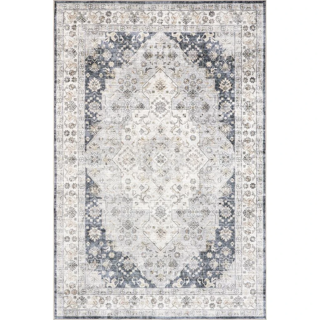 nuLOOM Casey Persian Stain-Resistant Machine Washable Area Rug 2