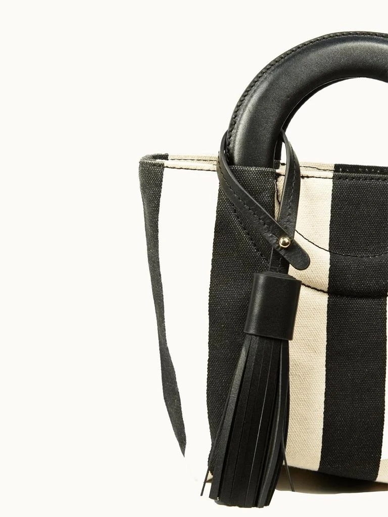 Maison N.H. Paris Women's Oberkampf Petit Tote Bag In Black/white 3