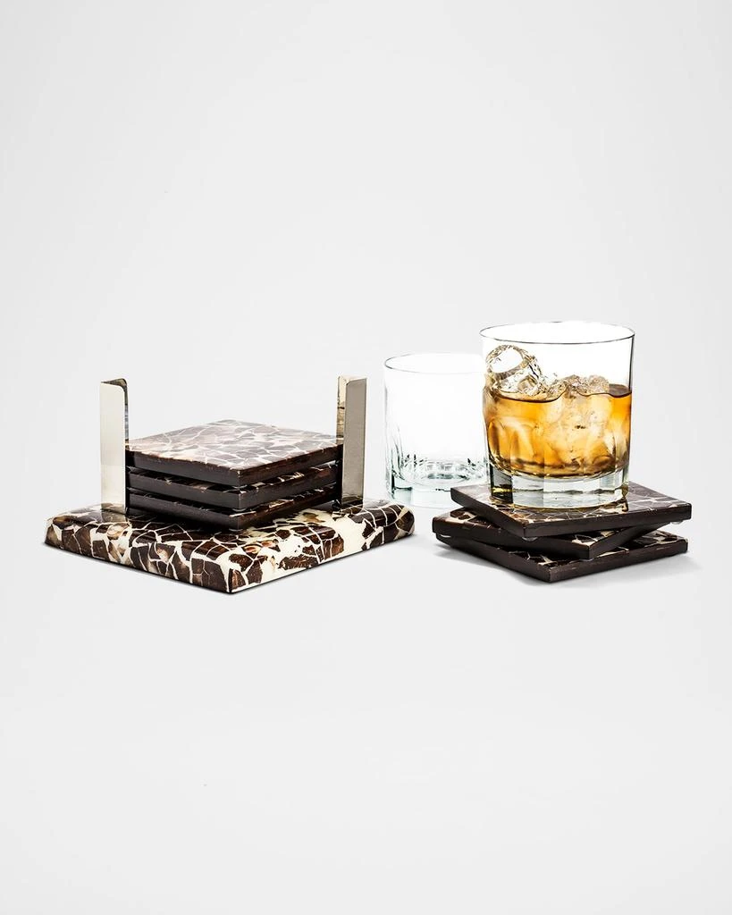 LADORADA Coconut Coasters, Set of 6 2