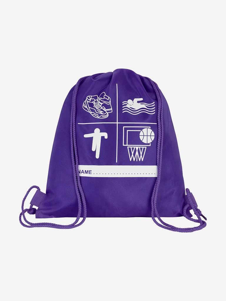 Zeco Schoolwear Zeco Kids School Premium Printed PE Bag in Purple (40cm) 3