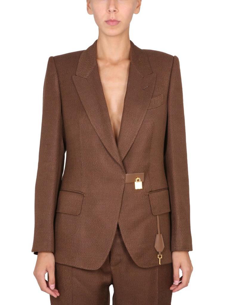 Tom Ford Tom Ford Blazer Walls In Croco Jacquard - Suits
