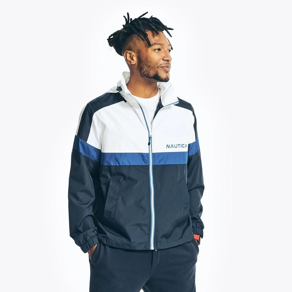 Nautica Mens Lightweight Colorblock Jacket 1