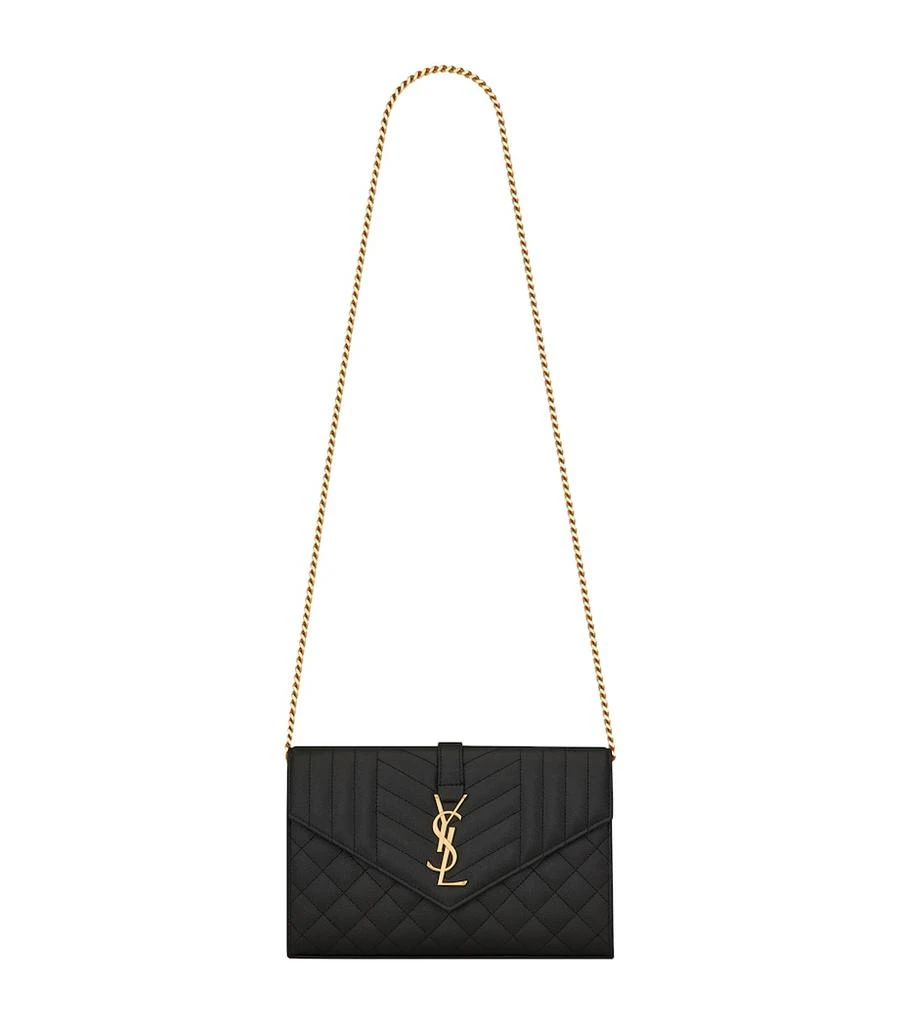 Yves Saint Laurent Monogram Saint Laurent Mix Matelassé Chain Wallet 1