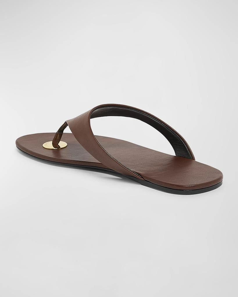 Yves Saint Laurent Kouros Leather Thong Sandals 3