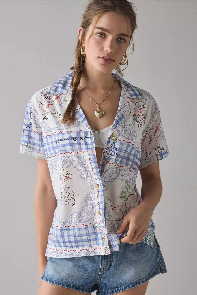 BDG BDG Asher Printed Souvenir Short Sleeve Button-Down Shirt 2