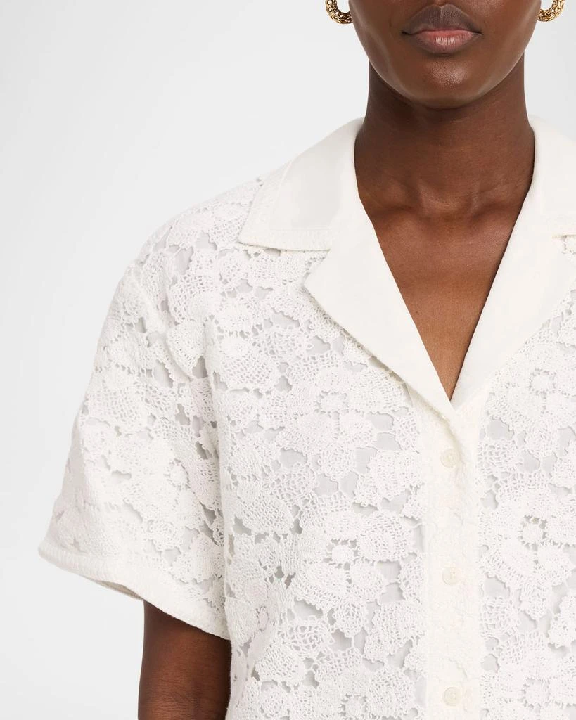 SIMKHAI Glenn Lace Camp Shirt 5