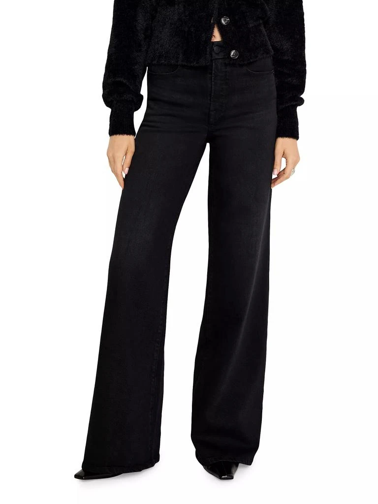 Good American Soft Tech Good Waist Palazzo Jeans 3