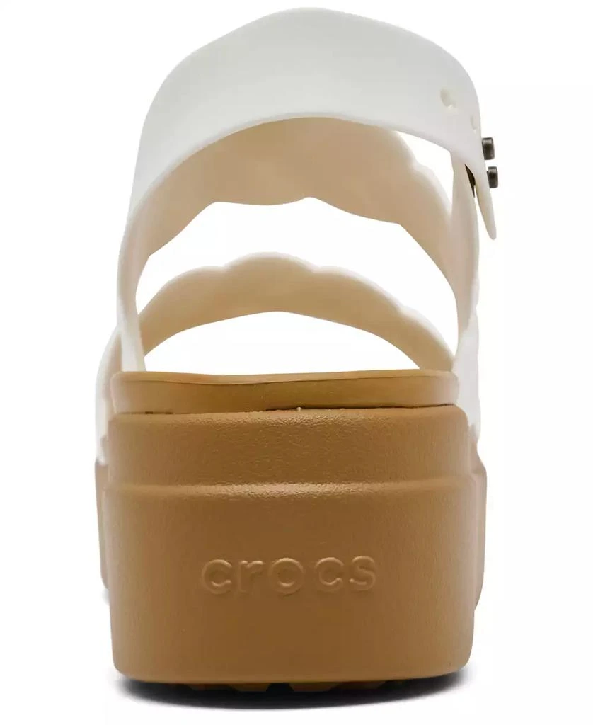 Crocs Women's Brooklyn Woven Low Wedge Sandals from Finish Line 4