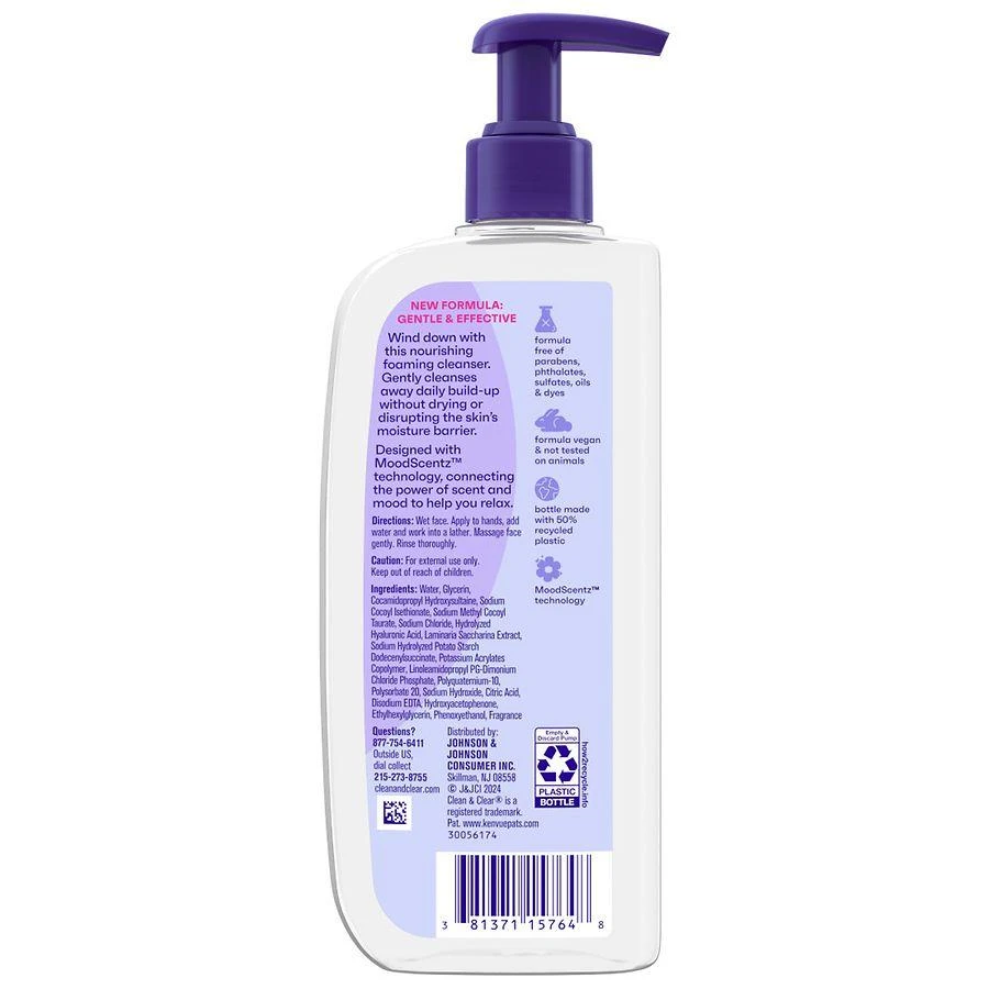 Clean & Clear Night Relaxing Oil-Free Deep Cleaning Face Wash 3