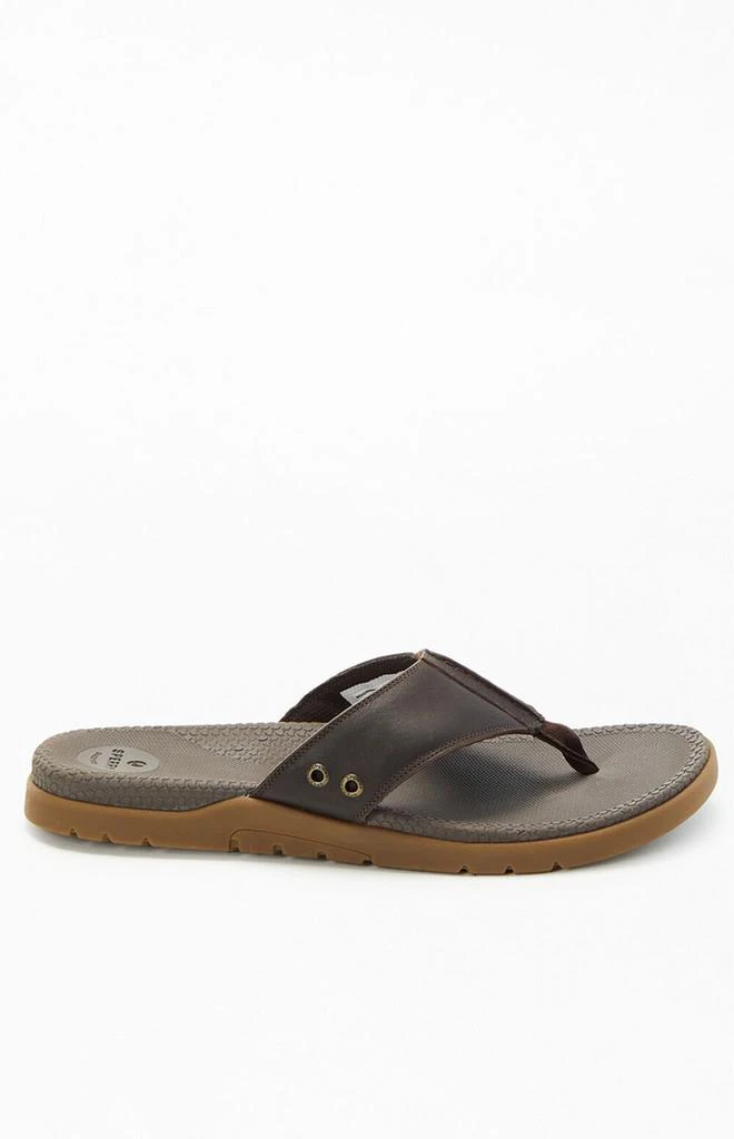 Sperry Brown Santa Cruz II Thong Sandals 1