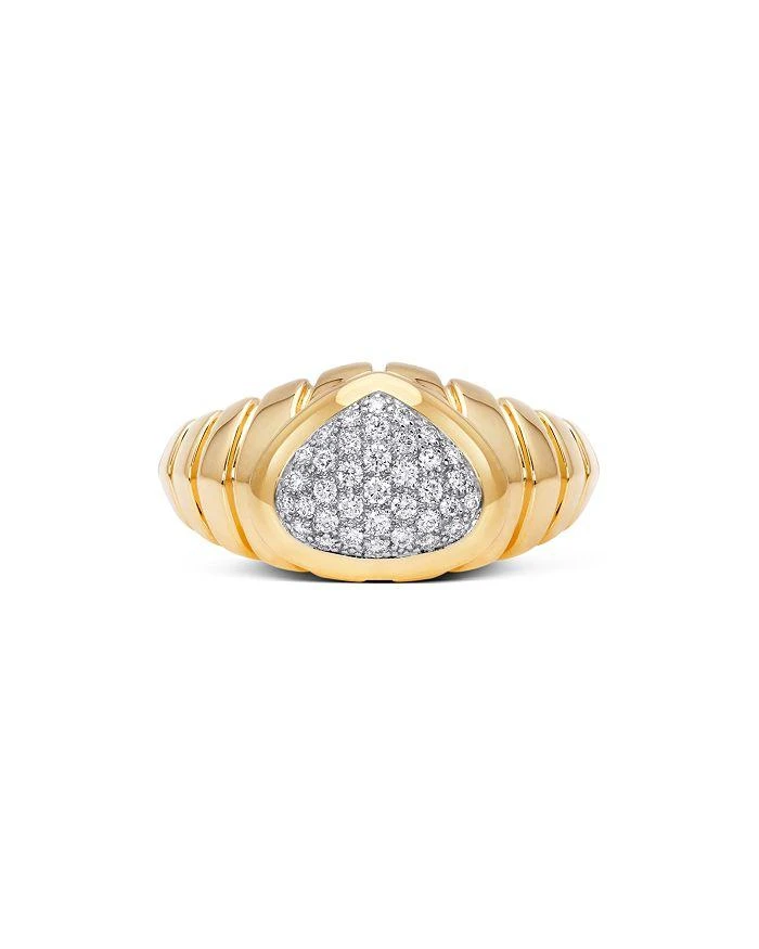 MARINA 18K Yellow Gold Timo Diamond Pavé Cluster Ring 2