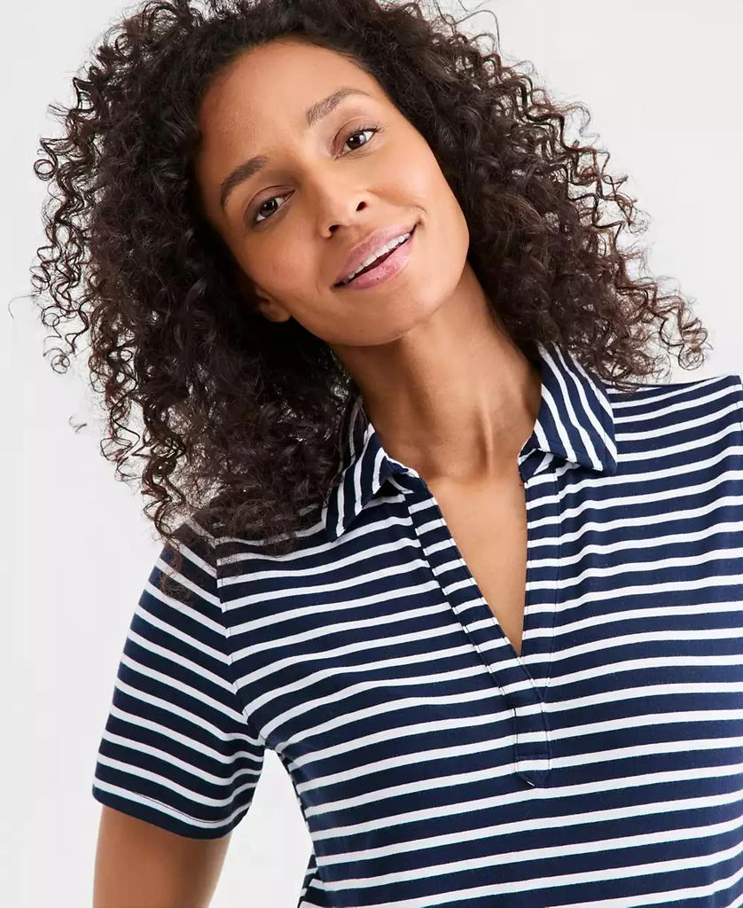 Style 
Co Women
s Striped Short-Sleeve Polo Shirt, Macy
s  Exclusive 3