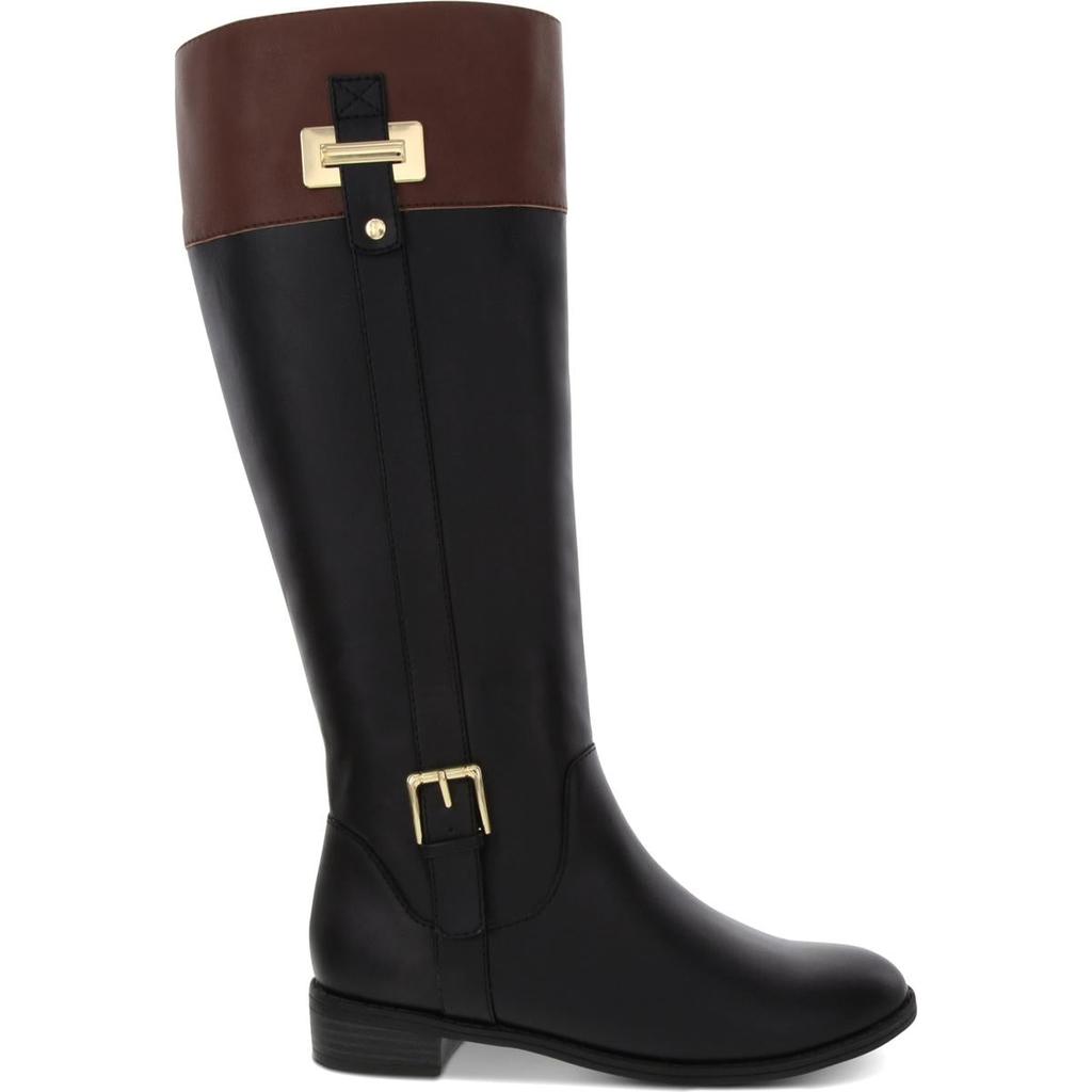 Karen Scott Deliee 2 Womens Faux Leather Riding Boots