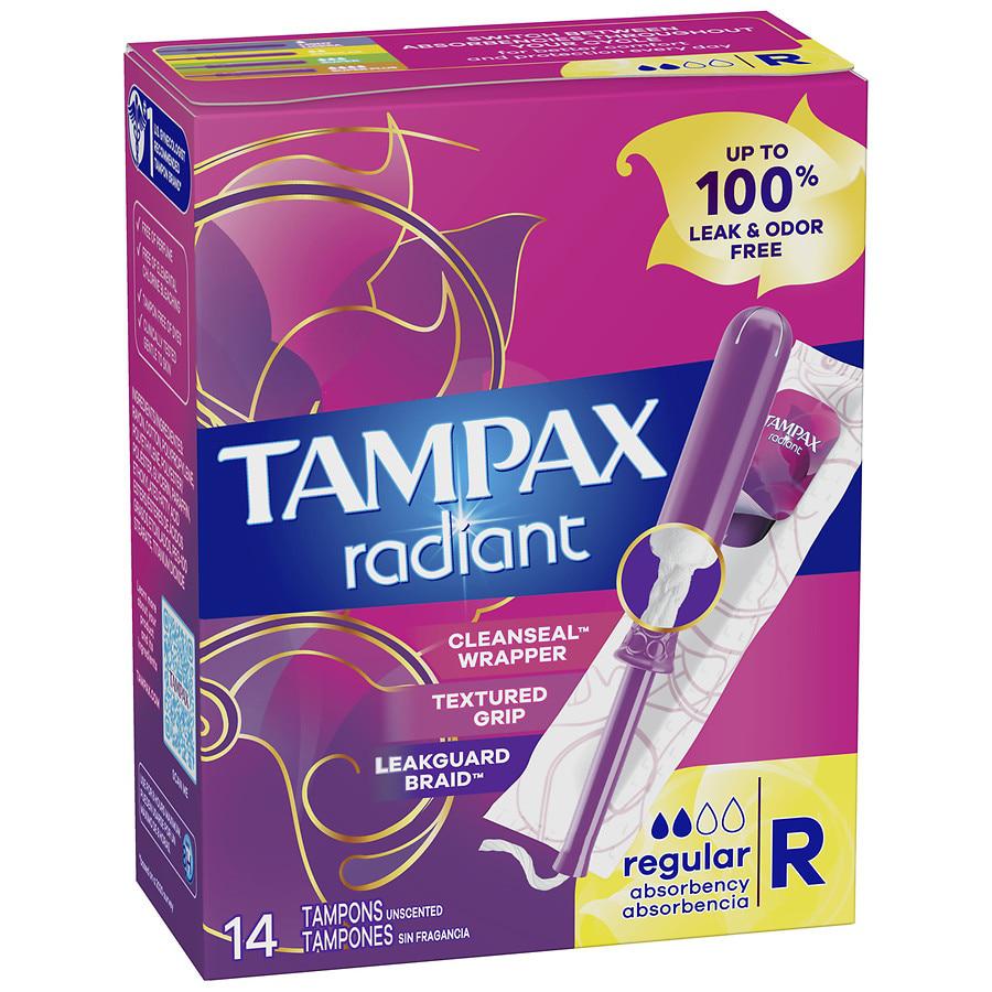 Tampax Radiant Radiant Tampons Unscented