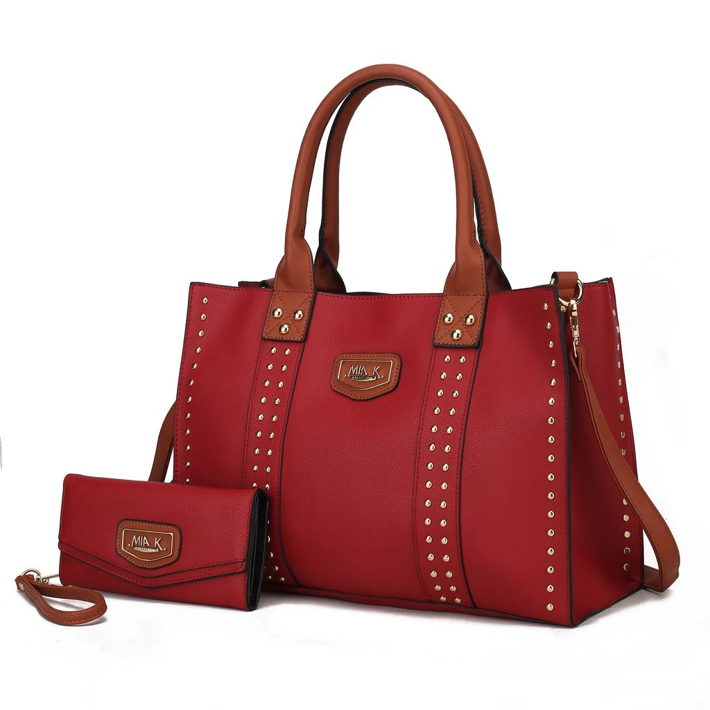 MKF Collection By Mia K. Davina Vegan Leather Women’s Tote Bag with wallet 20